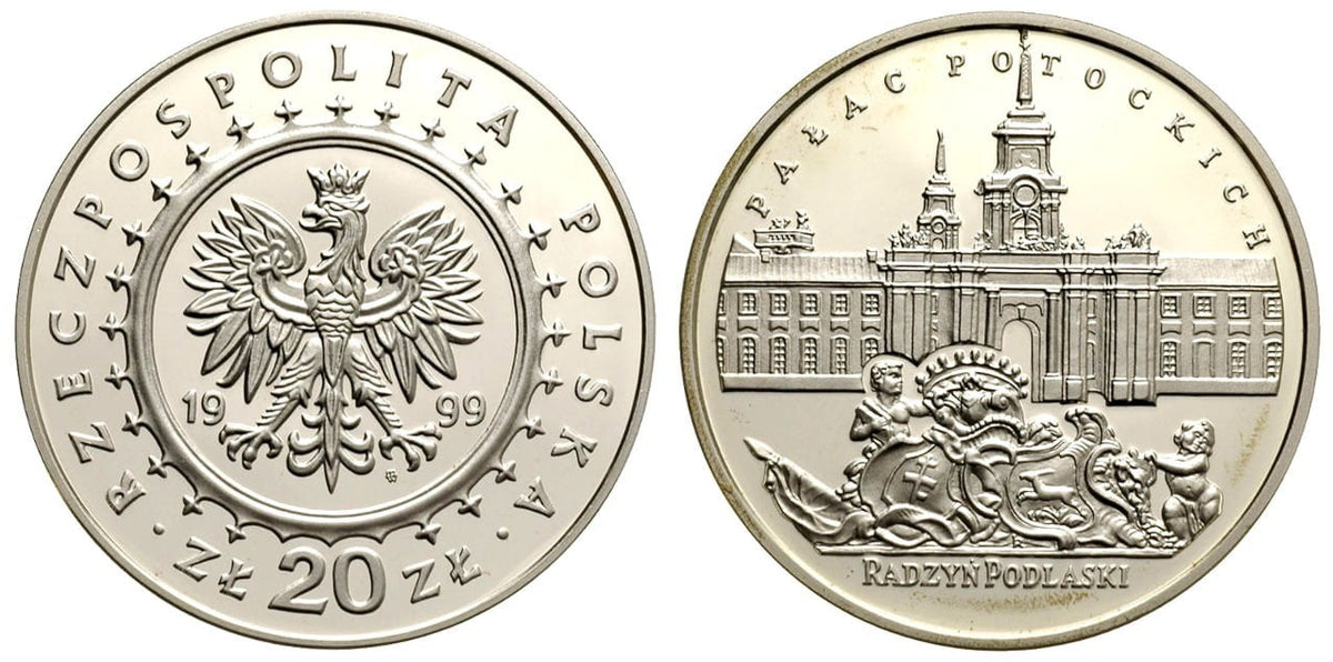 20 zł Pałac Potockich w Radzyniu Podlaskim 1999