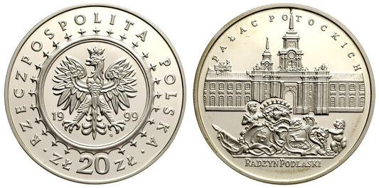 20 zł Pałac Potockich w Radzyniu Podlaskim 1999