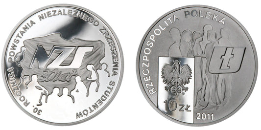 10 zł 30 rocznica powstania NZS 2011