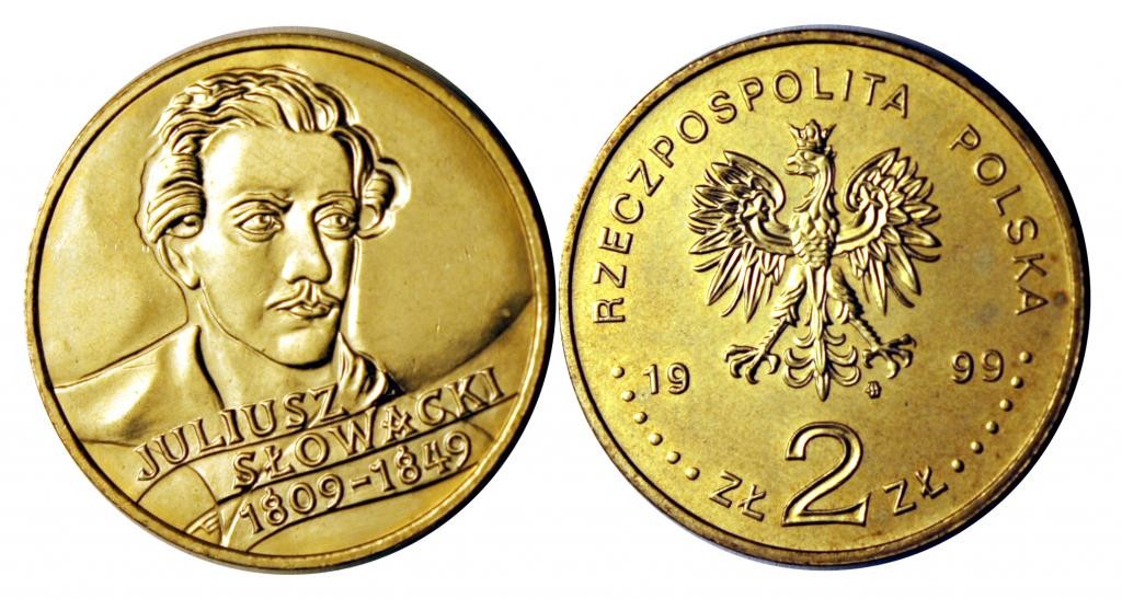 2 zł Juliusz Słowacki 1999