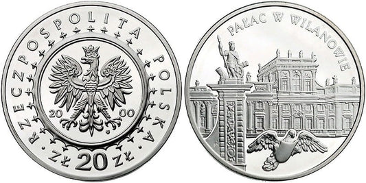 20 zł Pałac w Wilanowie 2000