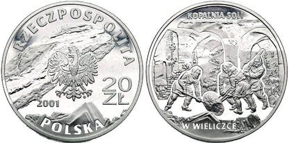 20 zł Kopalnia soli w Wieliczce 2001