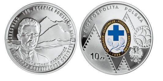 10 zł 100 rocz. powstania TOPR 2009