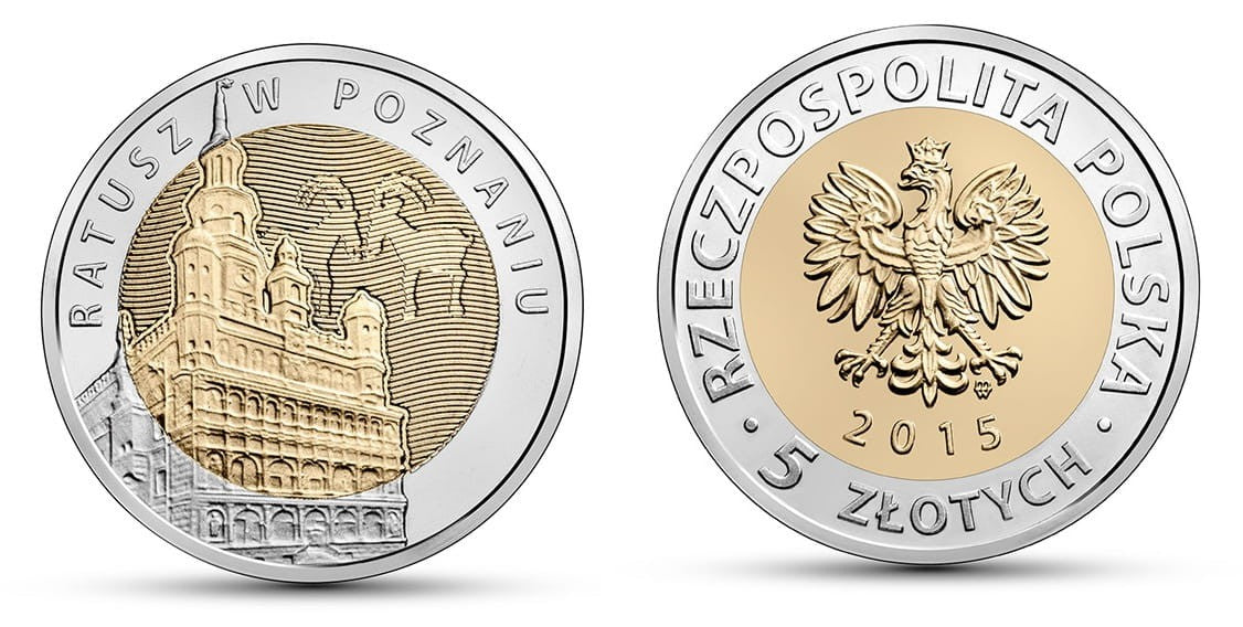 5 zł Ratusz w Poznaniu 2015 nr 4