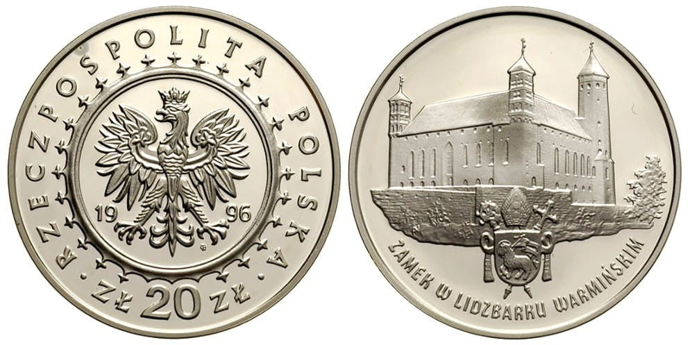 20 zł Zamek w Lidzbarku Warmińskim 1996