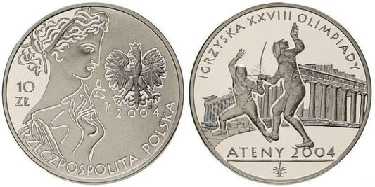 10 zł Ateny 2004