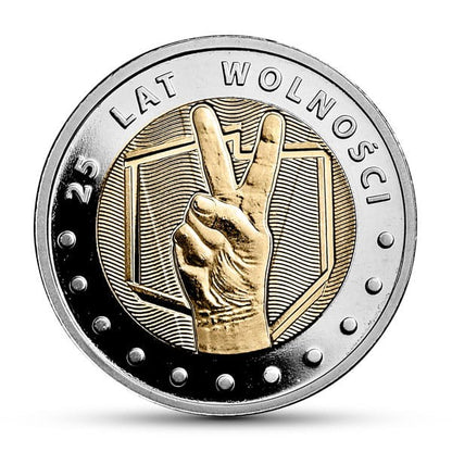 5 zł 25 lat wolności 2014 nr1