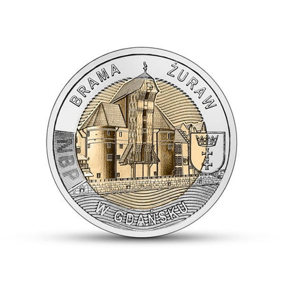 5 zł Brama Żuraw w Gdańsku 2021 nr 13